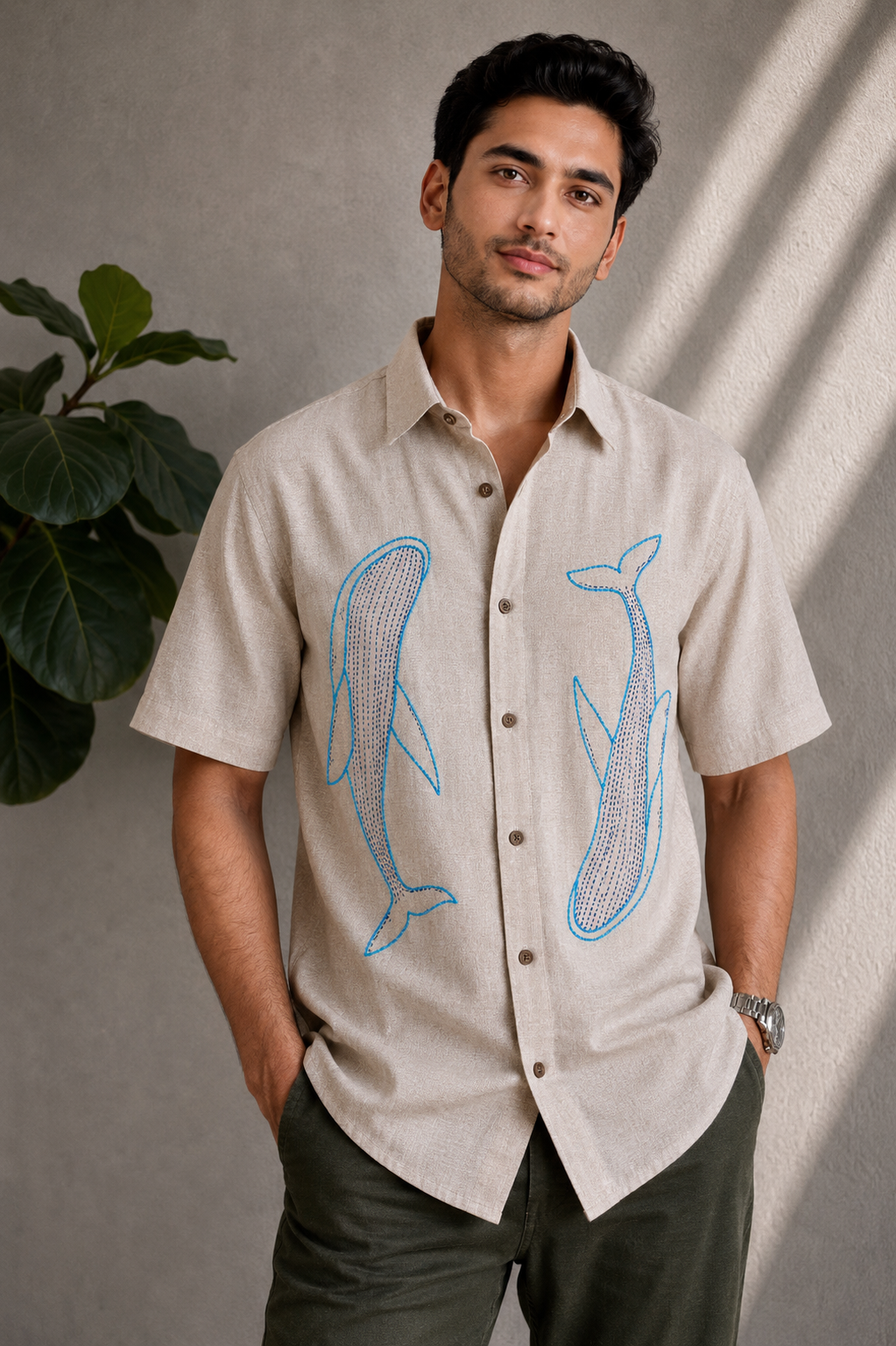 Matsya Embroidered Shirt Unisex