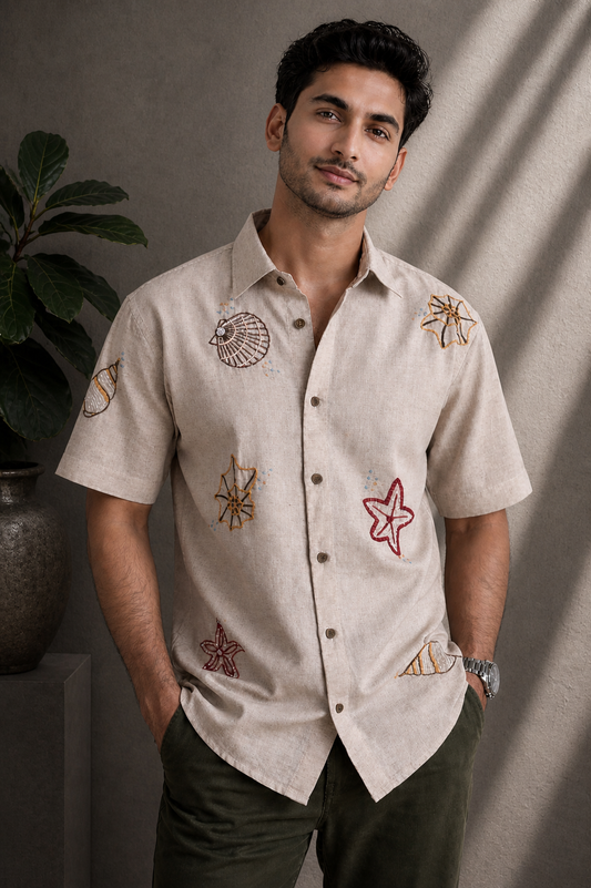 Leher Embroidered Shirt Unisex